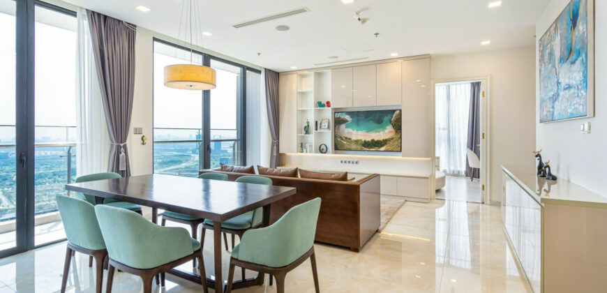 Cho thuê căn hộ 3 phòng ngủ Vinhomes Golden River tòa Aqua nội thất cao cấp – view vòng cung